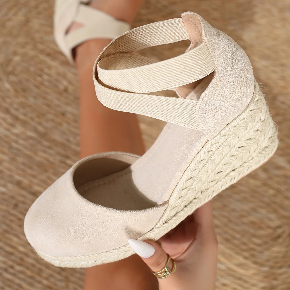 Espadrille Slip On - Женские эспадрильи на танкетке с закрытым