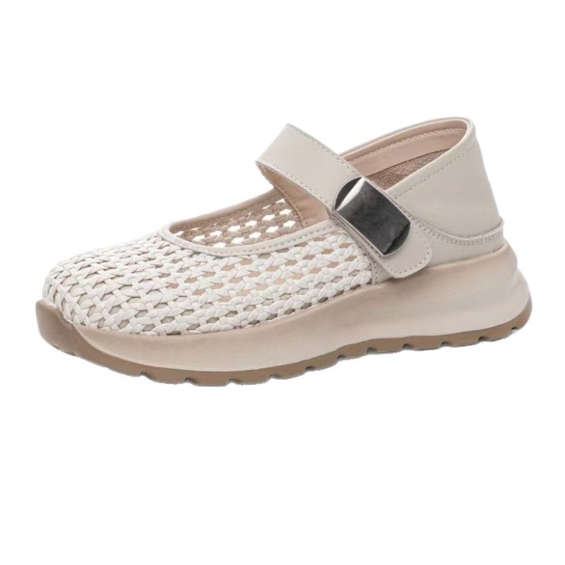 Espadrille Slip On - Женские туфли-эспадрильи Мэри Джейн из натуральной
