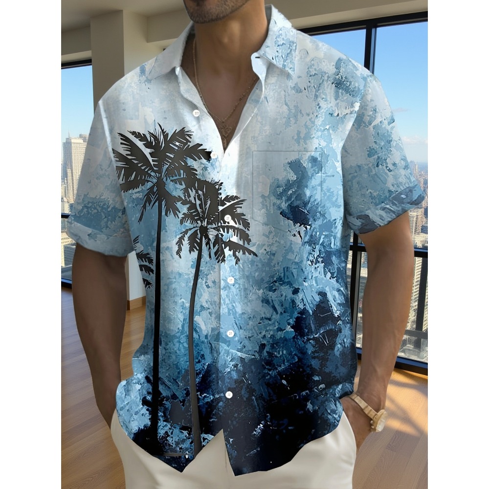 Resort Shirt Floral - Рубашка с минималистичным узором и текстурой,