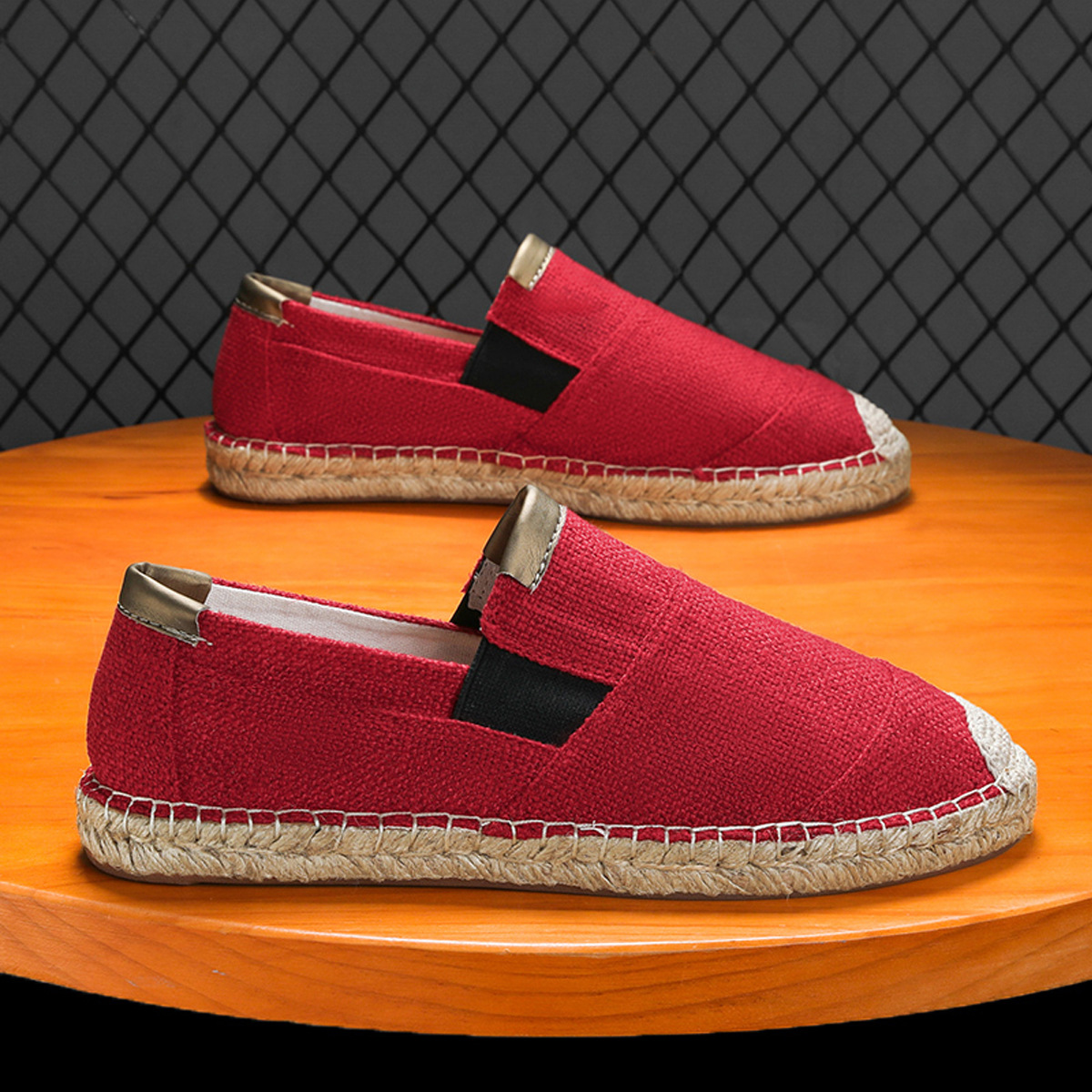 Espadrille Slip On - 2025Новая мужская льняная повседневная обувь, женская
