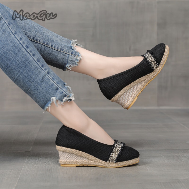 Женские эспадрильи на танкетке – обзор и цена Espadrille Slip On