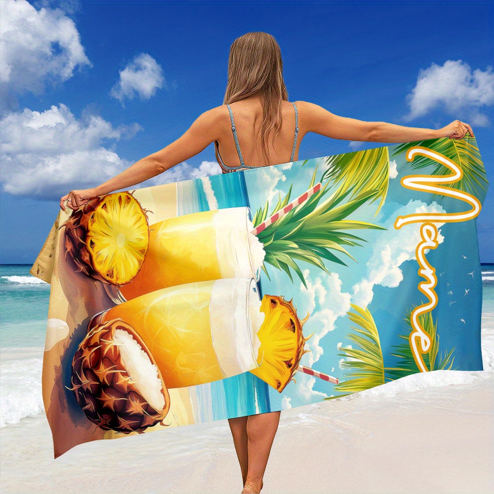 Пляжное полотенце с индивидуал – обзор и цена Beach Towel Large
